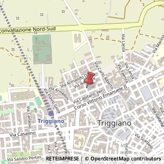 Mappa Via Vomero, 56, 70019 Triggiano, Bari (Puglia)