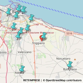 Mappa Via Carpaccio, 70019 Triggiano BA, Italia (6.36083)