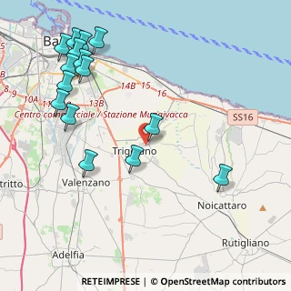 Mappa Via Carpaccio, 70019 Triggiano BA, Italia (5.54)