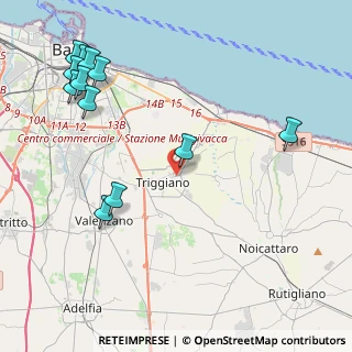 Mappa Via Carpaccio, 70019 Triggiano BA, Italia (5.77)