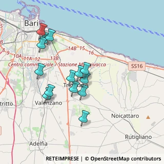 Mappa Via Carpaccio, 70019 Triggiano BA, Italia (3.64286)