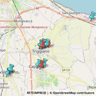 Mappa Via Carpaccio, 70019 Triggiano BA, Italia (2.22923)