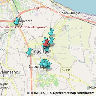 Mappa Via Carpaccio, 70019 Triggiano BA, Italia (1.37231)