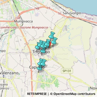 Mappa Via Carpaccio, 70019 Triggiano BA, Italia (1.09727)