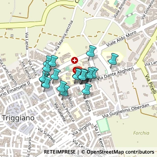 Mappa Piazza S. Francesco, 70019 Triggiano BA, Italia (0.155)
