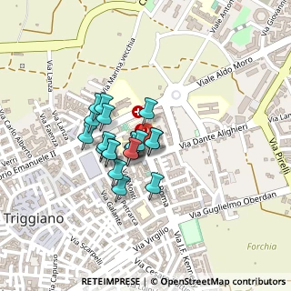 Mappa Piazza S. Francesco, 70019 Triggiano BA, Italia (0.1585)