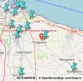 Mappa 70019 Triggiano BA, Italia (6.235)