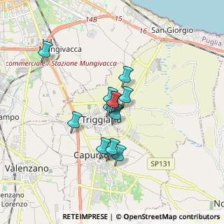 Mappa 70019 Triggiano BA, Italia (1.27923)