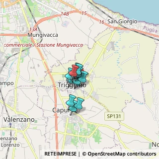 Mappa 70019 Triggiano BA, Italia (0.84385)