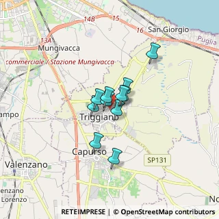 Mappa 70019 Triggiano BA, Italia (1.01545)