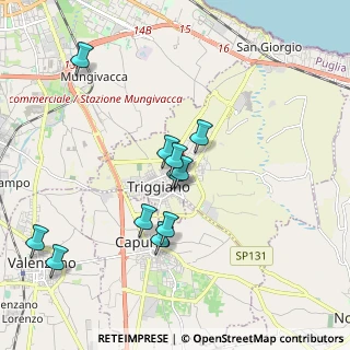 Mappa 70019 Triggiano BA, Italia (1.86091)