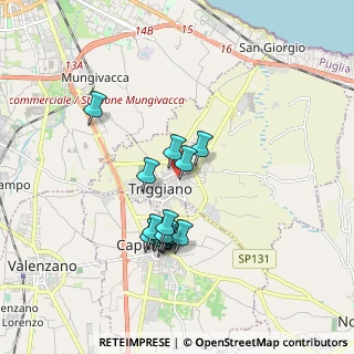 Mappa Piazza S. Francesco, 70019 Triggiano BA, Italia (1.64143)