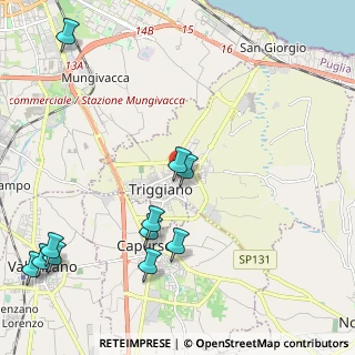 Mappa 70019 Triggiano BA, Italia (2.86364)