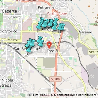 Mappa VIA O. TETI P.CO DEI TIGLI, 81100 Caserta CE, Italia (0.9215)