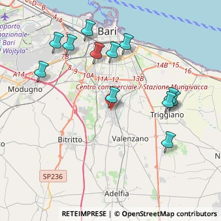 Mappa Via di Ceglie del Campo Settembrini, 70129 Bari BA, Italia (4.83917)
