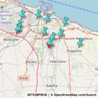 Mappa Via di Ceglie del Campo Settembrini, 70129 Bari BA, Italia (4.6725)