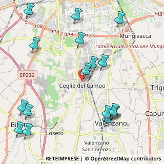Mappa Via di Ceglie del Campo Settembrini, 70129 Bari BA, Italia (2.91529)