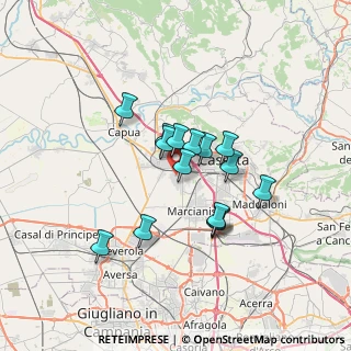 Mappa Piazza Alcide De Gasperi, 81047 Macerata Campania CE, Italia (5.542)