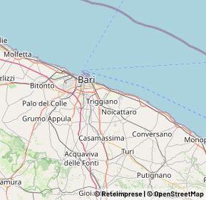 Mappa 70019 Triggiano BA, Italia (12.123)
