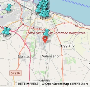 Mappa Via Angelantonio Quaranta, 70129 Bari BA, Italia (5.9925)