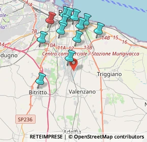 Mappa Via Angelantonio Quaranta, 70129 Bari BA, Italia (4.40231)