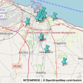 Mappa Via Angelantonio Quaranta, 70129 Bari BA, Italia (4.51833)