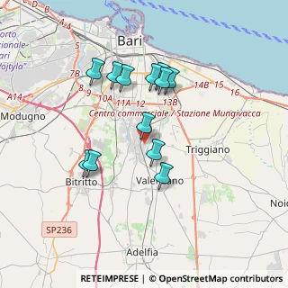 Mappa Via Angelantonio Quaranta, 70129 Bari BA, Italia (3.32417)