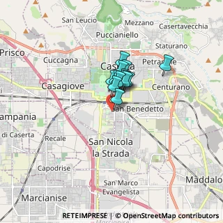 Mappa Via Tevere, 81100 Caserta CE, Italia (1.02538)