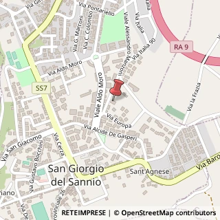 Mappa via Filippo Turati, 8, 82018 San Giorgio del Sannio, Benevento (Campania)