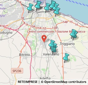 Mappa Vico II Fiume, 70129 Bari BA, Italia (5.07643)