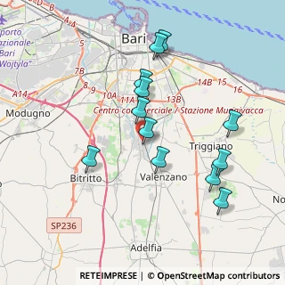 Mappa Vico II Fiume, 70129 Bari BA, Italia (3.92833)