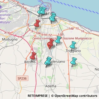 Mappa Vico II Fiume, 70129 Bari BA, Italia (4.06833)