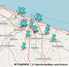 Mappa Vico II Fiume, 70129 Bari BA, Italia (6.64714)