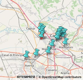 Mappa Via Siata, 81055 Santa Maria Capua Vetere CE, Italia (6.01353)