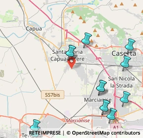 Mappa Via Siata, 81055 Santa Maria Capua Vetere CE, Italia (5.63154)