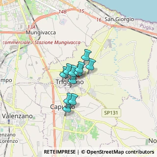 Mappa Via Francesca Fallacara, 70019 Triggiano BA, Italia (0.98545)