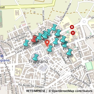 Mappa Piazza Cavour, 70019 Triggiano BA, Italia (0.1685)