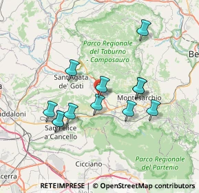 Mappa Via Bagnara, 82011 Airola BN, Italia (7.08333)