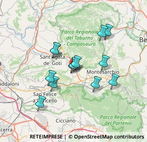 Mappa Via Bagnara, 82011 Airola BN, Italia (6.17692)