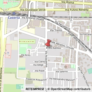 Mappa Via G. A. Acquaviva, 92, 81100 Caserta, Caserta (Campania)