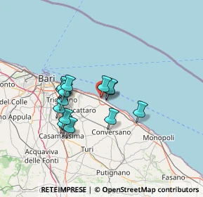 Mappa Via E.de Nicola, 70042 Mola di Bari BA, Italia (12.12733)