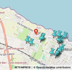 Mappa Via E.de Nicola, 70042 Mola di Bari BA, Italia (0.6505)