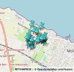 Mappa Via E.de Nicola, 70042 Mola di Bari BA, Italia (0.275)