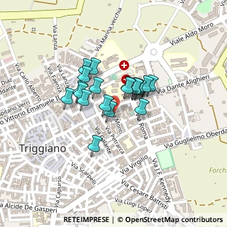 Mappa Via San Francesco, 70019 Triggiano BA, Italia (0.156)
