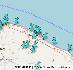 Mappa Via Vincenzo Gioberti, 70042 Mola di Bari BA, Italia (4.8975)