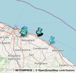 Mappa Via Vincenzo Gioberti, 70042 Mola di Bari BA, Italia (6.61294)
