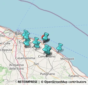 Mappa Via Vincenzo Gioberti, 70042 Mola di Bari BA, Italia (9.43429)