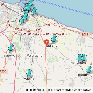 Mappa Via Sandro Pertini, 70019 Triggiano BA, Italia (7.03308)