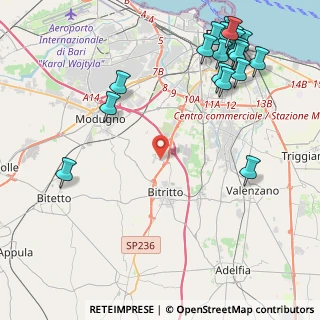 Mappa Contrada Parco Vecchio, 70020 Bitritto BA, Italia (6.2255)