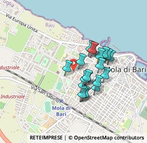 Mappa Via Pier Paolo Pasolini, 70042 Mola di Bari BA, Italia (0.346)